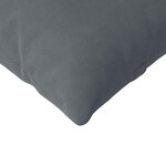 vidaXL Coussins de canapé 2 Pièces Gris foncé 200 x 40 cm