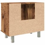 vidaXL Armoire de salle de bain vieux bois 60x32x53 5 cm