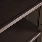 vidaXL Armoire de rangement jardin Marron 65x45x172 cm PP Aspect bois