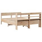 vidaXL Cadre de lit sans matelas 140x190 cm bois de pin massif