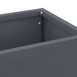 vidaXL Porte-parapluie Anthracite 15 5 x 15 5 x 49 cm Métal