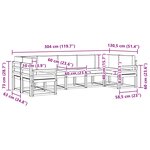 vidaXL Ensemble de canapés d'extérieur 7 pc Blanc et crème