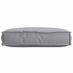 vidaXL Coussin Tissu Oxford Gris 60 x 40 x 8 cm