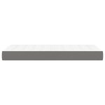 vidaXL Matelas de lit à ressorts ensachés Gris foncé 90x190x20cm Tissu
