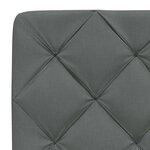 vidaXL Cadre de lit sans matelas gris foncé 160x200 cm tissu