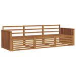 vidaXL Ensemble de canapés d'extérieur 3 Pièces Naturel
