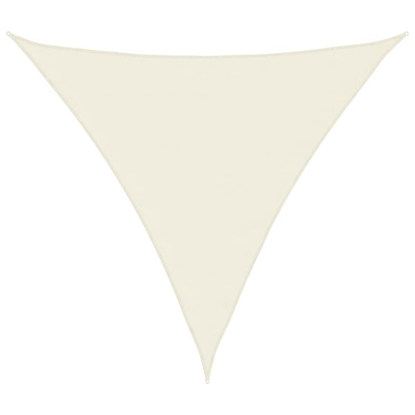 vidaXL Voile de parasol tissu oxford triangulaire 4 5x4 5x4 5 m crème