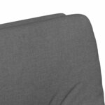 vidaXL Chaises de salle à manger 2 Pièces Gris foncé 57 x 67 x 95 cm