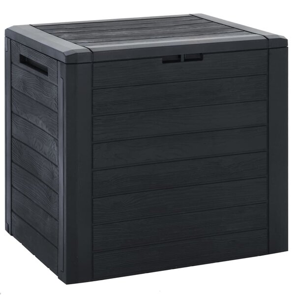 vidaXL Boîte de stockage jardin Anthracite 58 5x46x55 cm Polypropylène