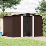 vidaXL Abri de stockage pour jardin Marron 257x205x178 cm Acier
