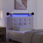 vidaXL Tête de lit suspendue Avec lumière LED Gris nuage Tissu