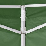 vidaXL Tente pliable verte 3 x 3 m avec 4 parois