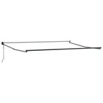 vidaXL Auvent rétractable anthracite et blanc 5x3 m tissu et aluminium