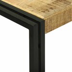 vidaXL Table console 120 x 33 x 75 cm Bois de manguier brut massif