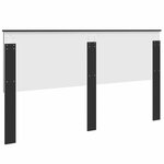 vidaXL Tête de lit Chêne noir 180 cm Bois d'ingénierie