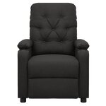 vidaXL Fauteuil électrique de massage Noir Tissu