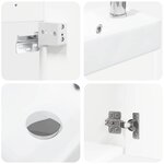vidaXL Meuble de salle de bain avec robinet Blanc 40 5 x 22 5 x 62 cm