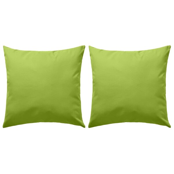 vidaXL Coussin de jardin 2 Pièces 60 x 60 cm Vert pomme
