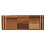 vidaXL Tapis d'escalier autoadhésifs 10 Pièces 65x21x4 cm Marron