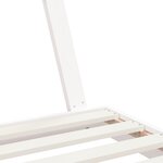 vidaXL Cadre de lit pour enfant blanc 80x160 cm bois de pin massif