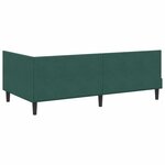 vidaXL Cadre de lit d'angle avec matelas Autre 2 Pièces Vert Velours