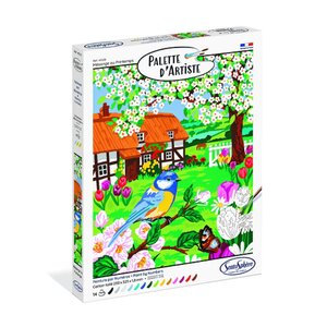 PALETTE D'ARTISTE - Mésange au Printemps