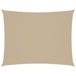 vidaXL Voile de parasol tissu oxford rectangulaire 2 5x3 5 m beige