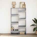 vidaXL Bibliothèque sonoma gris 100x33x175 cm bois d'ingénierie