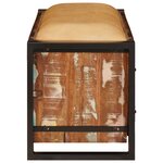 vidaXL Banc de Rangement Multicolore 80x35x40 cm Bois Recyclé Massif