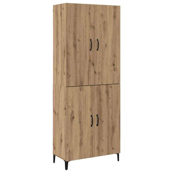 vidaXL Haut Armoire chêne artisanal 69 5 x 34 x 180 cm
