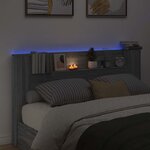 vidaXL Tête de lit Gris Sonoma 180 x 16 5 x 103 5 cm Bois d'ingénierie