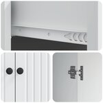 vidaXL Buffet Blanc 66 x 34 5 x 90 cm Bois d'ingénierie