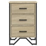 vidaXL Table de chevet chêne sonoma 40x41x60 cm bois d'ingénierie