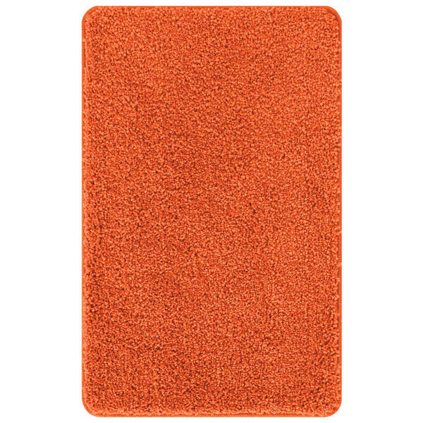 vidaXL Tapis de bain 3 Pièces Orange 50 x 50 cm Polypropylène