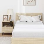 vidaXL Matelas Blanc 100 x 200 cm Polyester