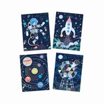 Djeco DJ09727 - 4 Cartes à gratter Mission cosmique