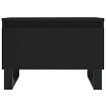 vidaXL Tables basses 2 Pièces noir 50x46x35 cm bois d'ingénierie
