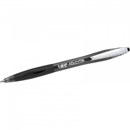 Stylo bille atlantis soft - noir - bic