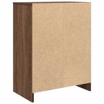 vidaXL Buffet chêne marron 57x34x76 cm bois d'ingénierie