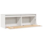 vidaXL Armoire murale Blanc 100x30x35 cm Bois de pin massif