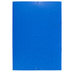 Chemise 3 Rabat Carte Lustrée A2 BLEU x 10 EXACOMPTA