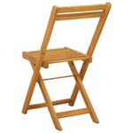 vidaXL Chaises de jardin pliantes 4 Pièces Naturel 40 x 53 x 80 cm