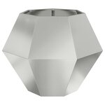 vidaXL Jardinière 2 Pièces Argent 75 x 75 x 60 cm Acier galvanisé