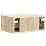 vidaXL Cabinet de chevet mural Chêne Sonoma 49 x 34 5 x 24 cm
