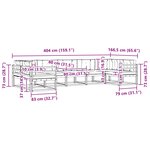 vidaXL Ensemble de canapés d'extérieur 7 pc Blanc et anthracite