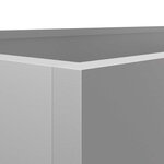 vidaXL Jardinière argenté 62x30x29 cm acier galvanisé
