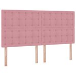 vidaXL Lit de Rangement avec matelas Rose 180 x 200 cm Velours
