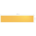 vidaXL Écran de balcon Jaune 120x600 cm Tissu Oxford