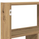 vidaXL Étagère cube murale 12 compartiments chêne artisanal