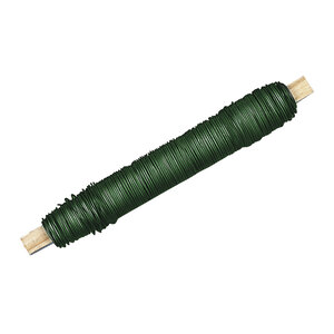 Fil floral 0 50 mm Bobine en bois Vert foncé 100g